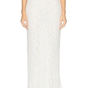 Helsa The forever Audrey skirt in white (M)